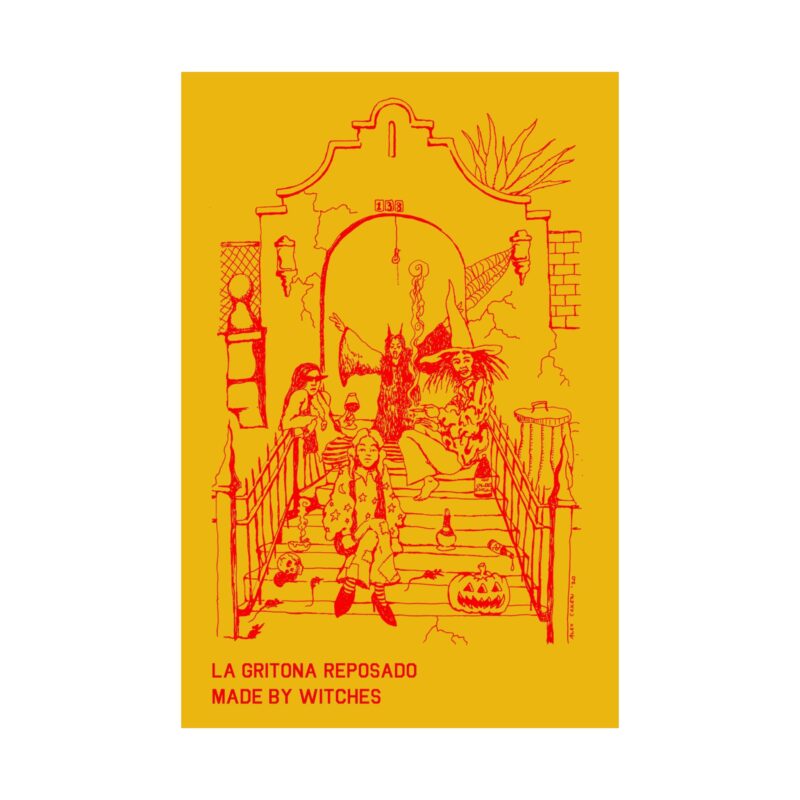 "Made by Witches" Poster by Alex Coxen Red on Goldenrod